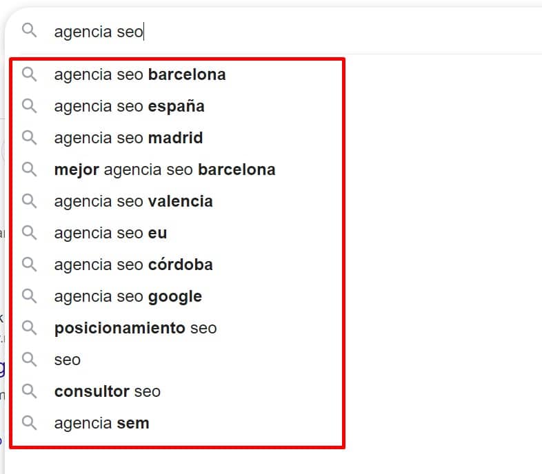 autocompletar de google